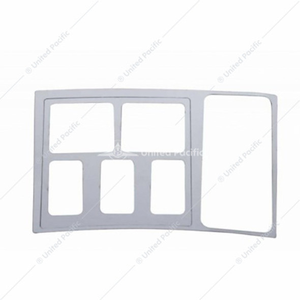 41621-UP VOLVO STAINLESS CENTER SWITCH PANEL WITH VENT TRIM