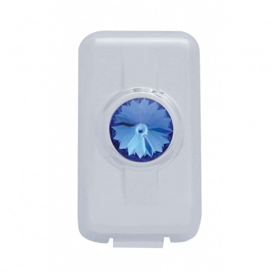 41603-UP SWITCH PLUG COVER FOR VOLVO - BLUE CRYSTAL (2-PACK)