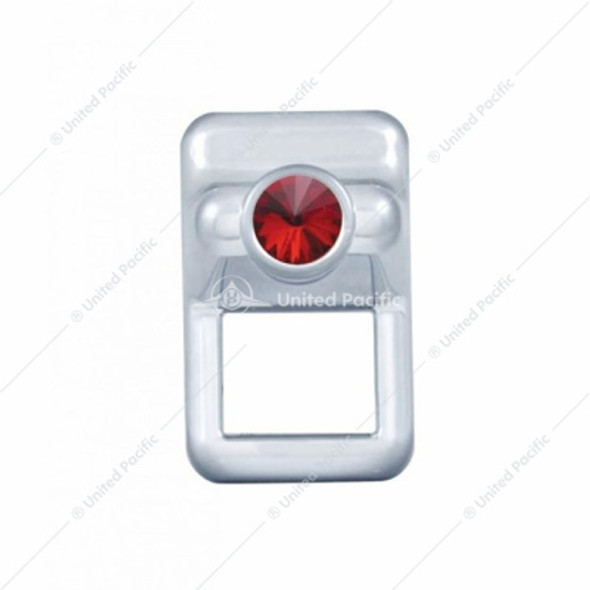 41657-UP SWITCH PLUG COVER FOR VOLVO - RED CRYSTAL