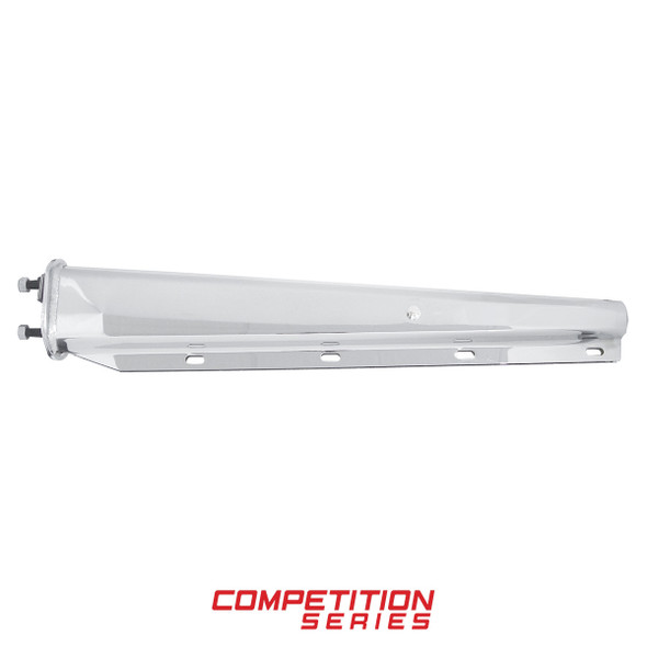 11300-UP 30" CHROME HEAVY DUTY MUD FLAP HANGERS - 2-1/2" BOLT PATTERN - COMPETITION SERIES (PAIR)