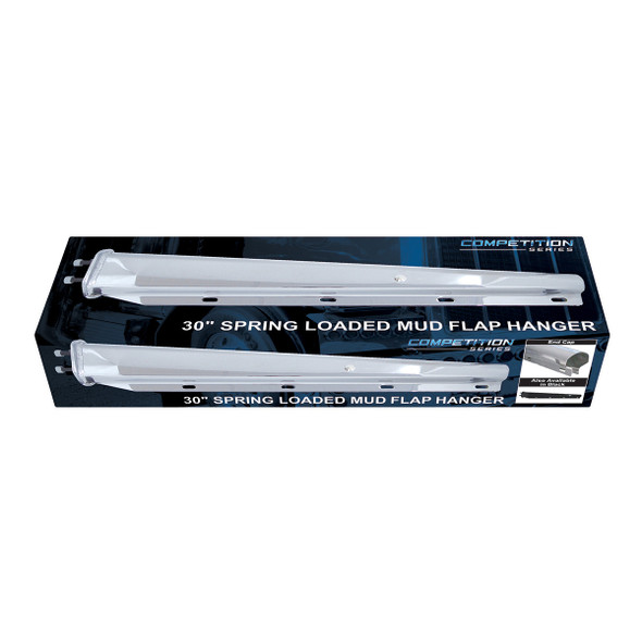 11320-UP 30" BLACK HEAVY DUTY MUD FLAP HANGERS - 2-1/2" BOLT PATTERN - COMPETITION SERIES (PAIR)