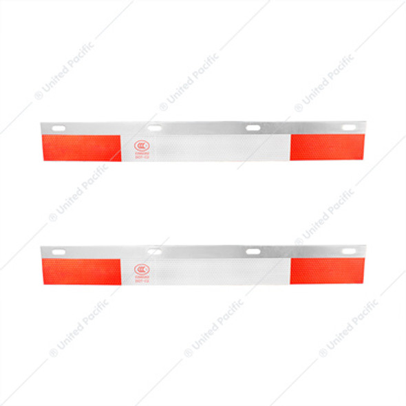 10521-UP ALUMINUM STRAIGHT CONSPICUITY REFLECTOR TOP FLAP PLATE (PAIR)