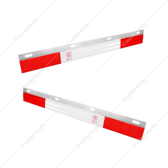 10521-UP ALUMINUM STRAIGHT CONSPICUITY REFLECTOR TOP FLAP PLATE (PAIR)