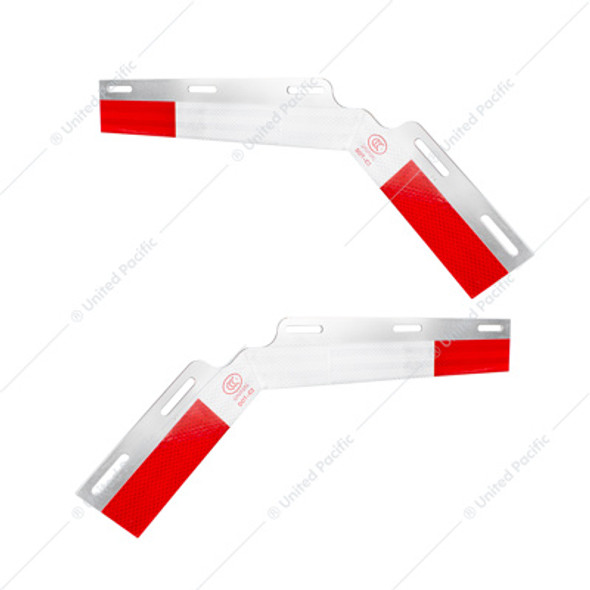 10522-UP ALUMINUM 45 DEGREE ANGLED CONSPICUITY REFLECTOR TOP FLAP PLATE (PAIR)