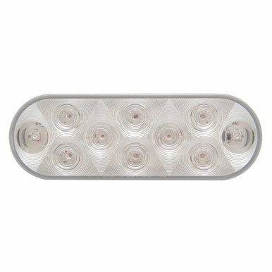36773B-UP 10 LED 6" Oval Utility Light - White LED/Clear Lens (Bulk)