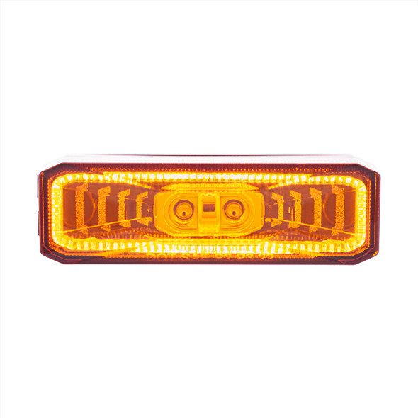 36010-UP 10 LED Rectangular Abyss Light (Clearance/Marker) - Amber LED/Amber Lens