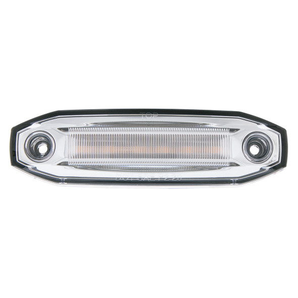 39298-UP 6 Amber LED Light (Clearance/Marker) With 6 White LED Side Ditch Light