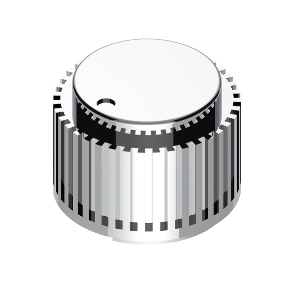 41078-UP Chrome Plastic 1" Diameter Control Knob