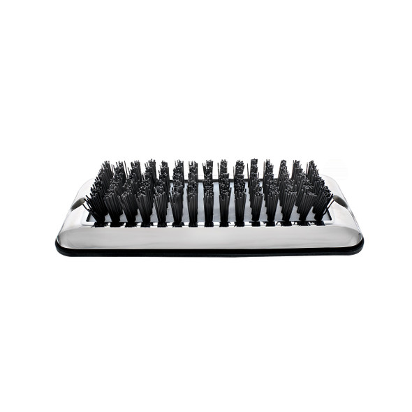 90050-UP Stainless Shoe/Boot Scraper With Nylon Brush - Black Brush