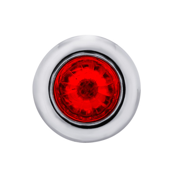 34848-UP 4 LED Dual Function 3/4" Mini Watermelon Light (Clearance/Marker) - Red LED/Red Lens