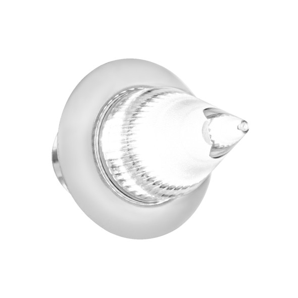 34846-UP 4 LED Dual Function 3/4" Mini Spike Light With SS Bezel (Auxiliary/Utility) - White LED/Clear Lens