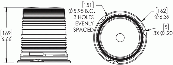 78053 Beacon Permanent Mount, Class I, Amber