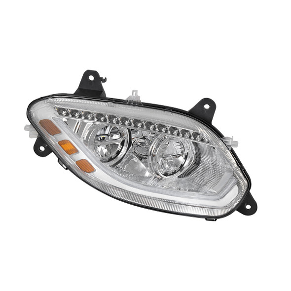 36067-UP Chrome 86 LED Headlight For 2018-2025 International LT- Passenger