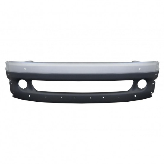Freightliner Columbia Center Bumper - Silver Without Tow Hole