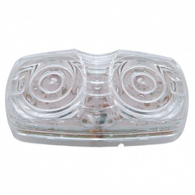 38325-UP  16 LED Rectangular Light (Clearance/Marker)- Amber LED/Clear Lens