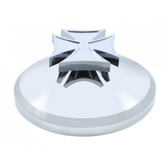 Chrome Cover With Iron Cross Spinner For UP Rear Axle Cover (Bulk)