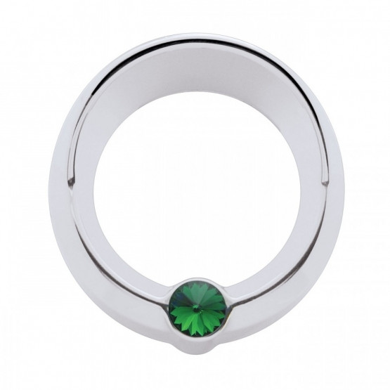 Signature Series Small Gauge Bezel With Visor For Freightliner - Green Crystal