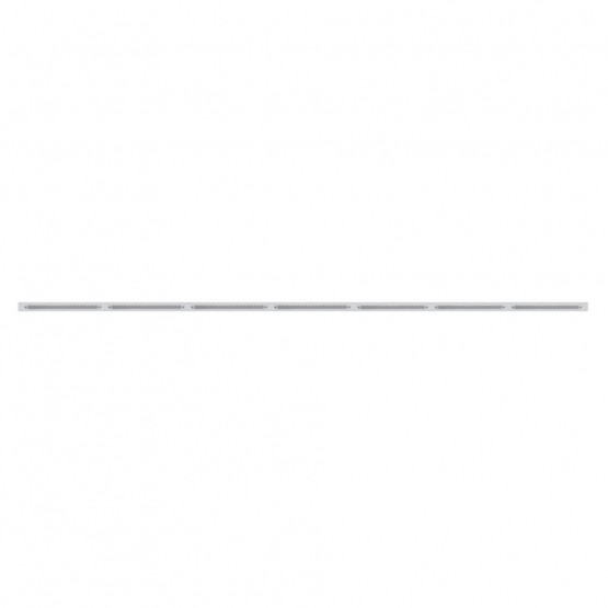 94" Stainless Steel Light Bracket With 7X 19 LED 12" Reflector Light Bars - Red LED/Clear Lens