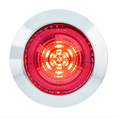 36038-UP 6 LED 1-1/4" Dual Function Light (Clearance/Marker)-Red LED/Clear Lens