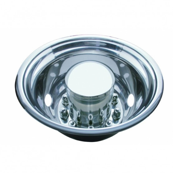 22.5" O.D. Stainless Rear Wheel Simulator Set - 2 Vent Hole, Hub Piloted