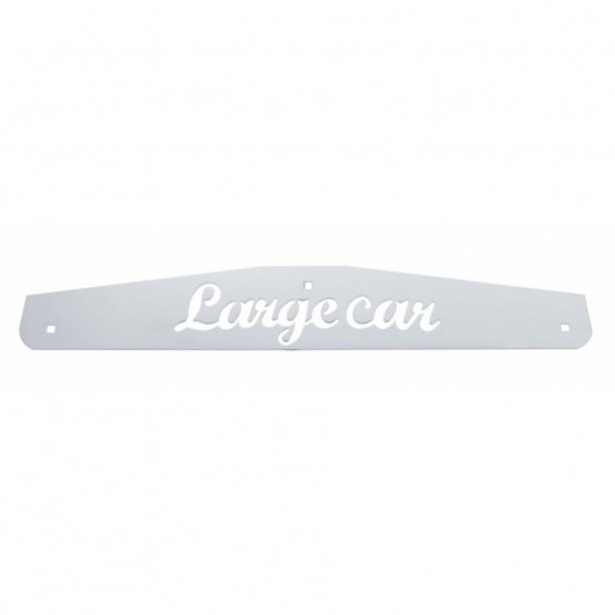 4" X 24" Stainless Largecar Bottom Mud Flap Plate - Bolt Thru