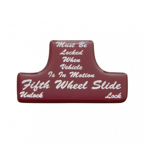 "Fifth Wheel" Switch Guard Sticker Only - Red