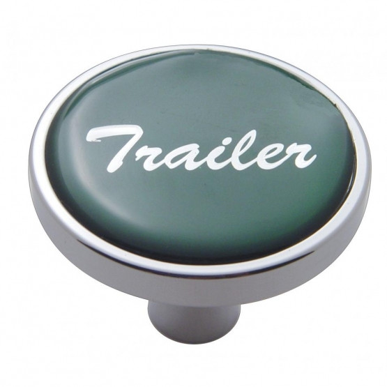 "Trailer" Short Air Valve Knob - Green Glossy Sticker
