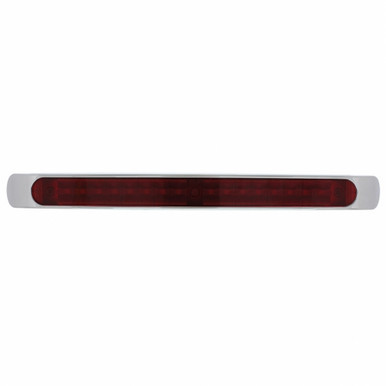 36833-UP 19 LED 17" Light Bar With Bezel (Stop, Turn & Tail) - Red LED/Red Lens