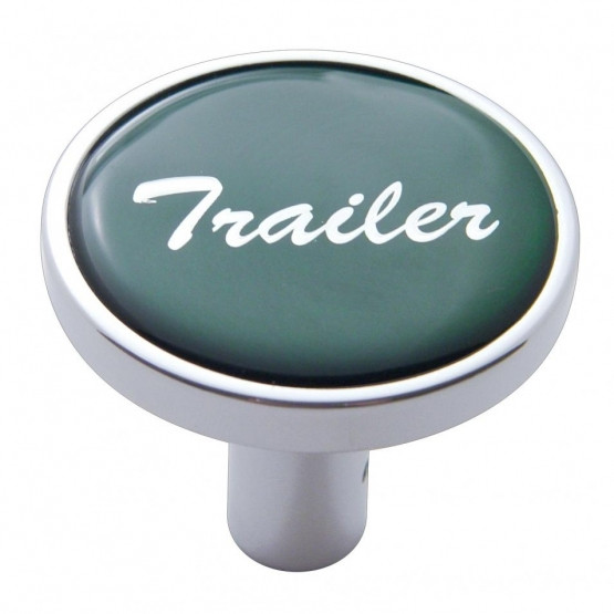 "Trailer" Long Air Valve Knob - Green Glossy Sticker