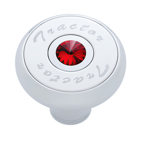 "Tractor" Deluxe Air Valve Knob - Red Crystal