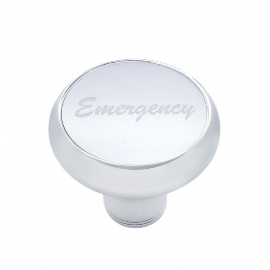 "Emergency" Deluxe Air Valve Knob - Silver Aluminum Sticker