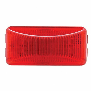 38159-UP 6 LED Rectangular Light (Clearance/Marker) - Red LED/Red Lens