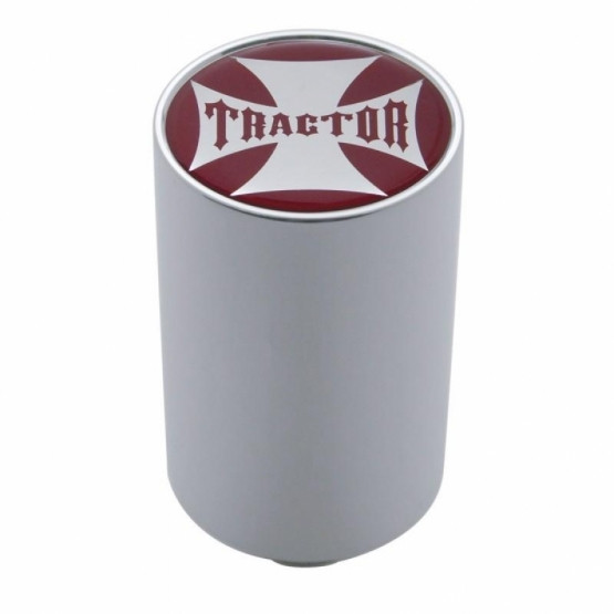 "Tractor" 3" Air Valve Knob - Red Maltese Cross Sticker