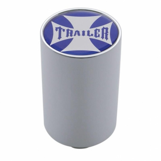 "Trailer" 3" Air Valve Knob - Blue Maltese Cross Sticker