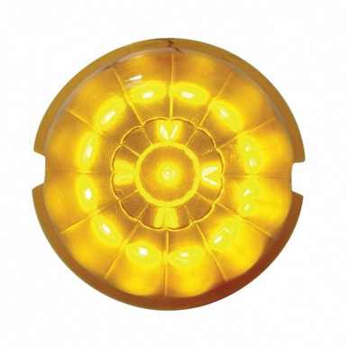 38152-UP 17 LED Watermelon Cab Light - Amber LED/Amber Lens