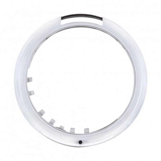 Stainless Steel "Classic" Headlight Bezel With LED Turn Signal Cutout