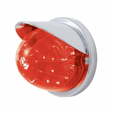 37287-UP 17 LED Reflector Watermelon Flush Mount Kit With Visor - Red LED/Red Lens
