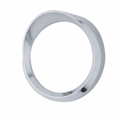 42005-UP Chrome Plastic Speed/Tachometer Gauge Bezel With Visor For 2000-2007 International