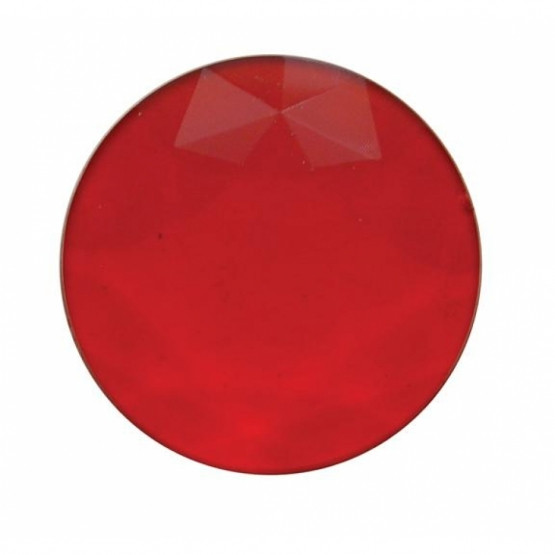 1-3/8" Round Plastic Dome/Map Light Lens - Red