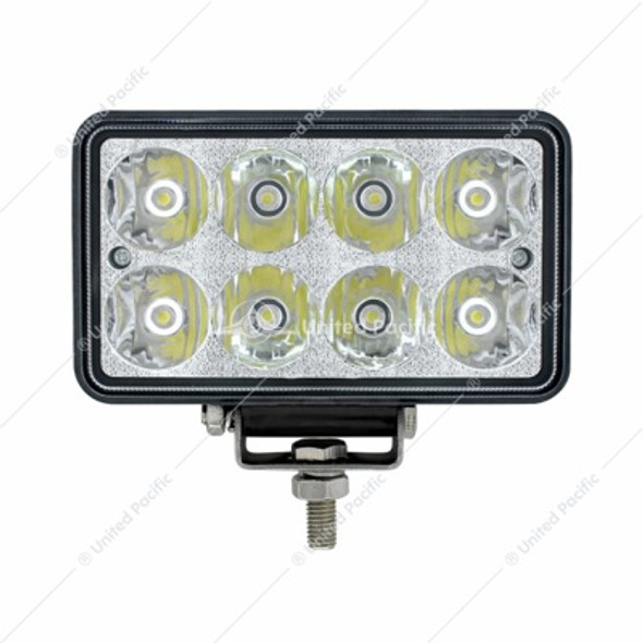 36507-UP 8 High Power LED Rectangular Work Light 1200 Lumens