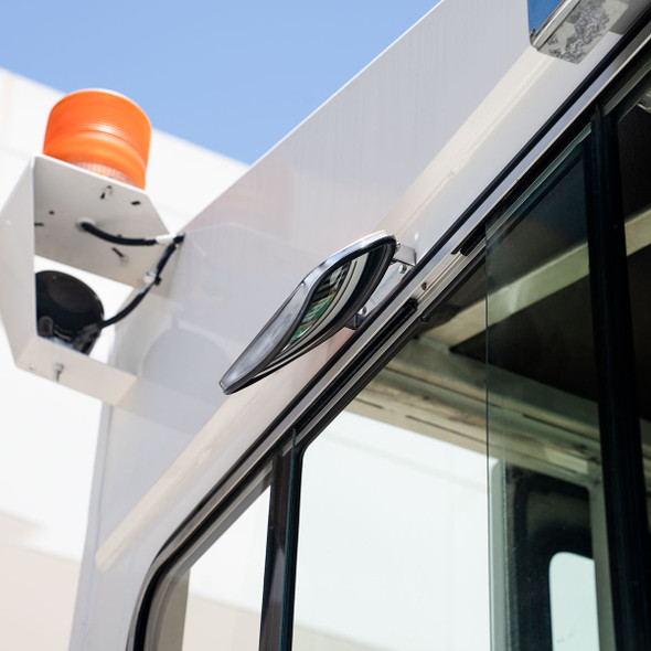 43001-UP Rectangular Stainless Steel Over Door Convex Mirror With Mounting Bracket