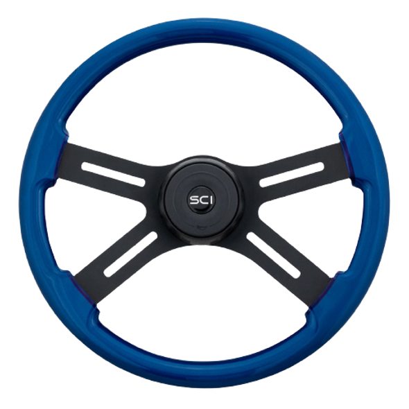 SCI448-3015-77004  Onyx 18" Steering Wheel Blue