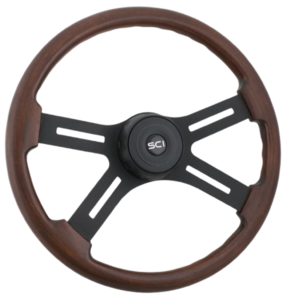 SCI441-3015-77004 Onyx 18" Steering Wheel Brown