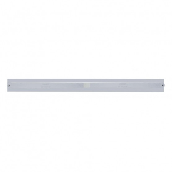 Chrome Top Mud Flap Plate With Two 14 LED 24" Light Bars - Red LED/Chrome Lens (Each)