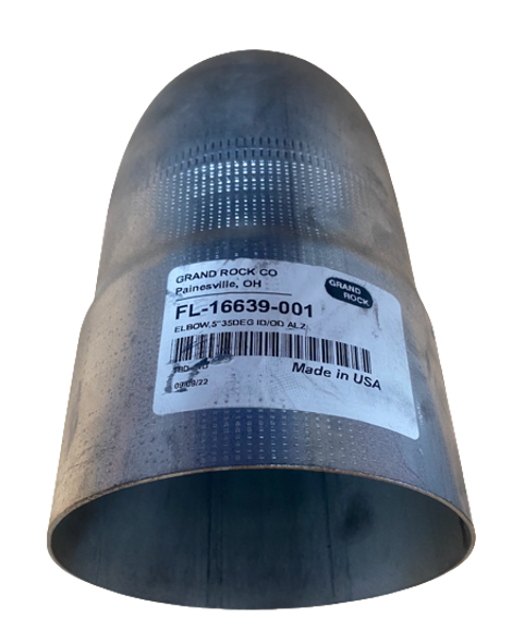 FL-16639-001 35 Deg Exhaust Elbow Aluminized fits Freightliner