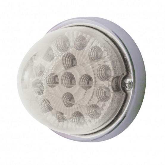 17 LED Watermelon Clear Reflector Flush Mount Kit - Amber LED/Clear Lens