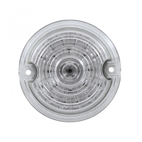 21 LED 3-1/4" Dual Function Signal Light For Harley Motorcycle With 1157 Plug - Amber LED/Clear Lens