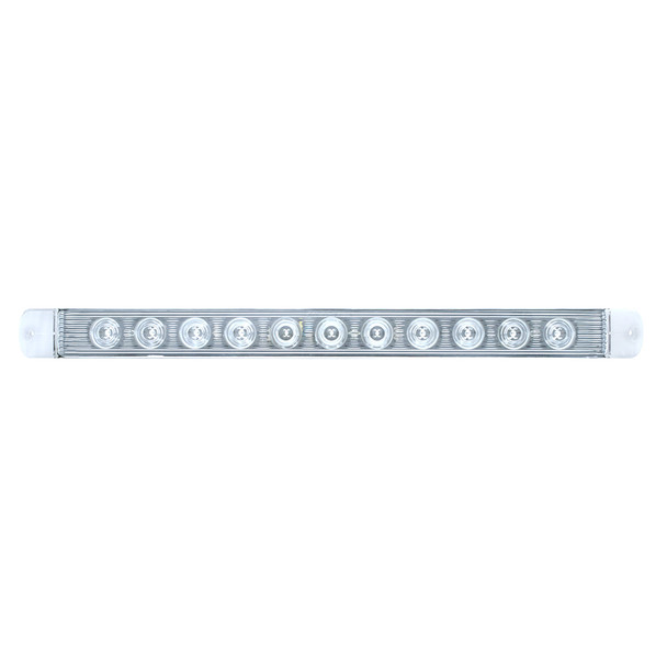 11 LED 17" Turn Signal Light Bar - Amber LED/Clear Lens