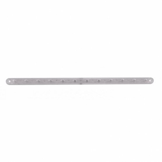 12 LED 12" Ultra Slim Light Bar Only (Stop, Turn & Tail) - Red LED/Clear Lens (Bulk)