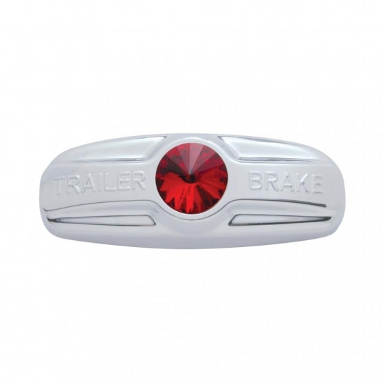 Trailer Brake Cover W/Crystal For Freightliner Century 1996-2011, Columbia 2001-2017- Red Crystal